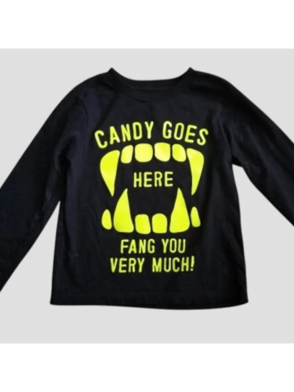 THE CHILDREN’S PLACE Black HALLOWEEN Candy Top Size 3T NEW